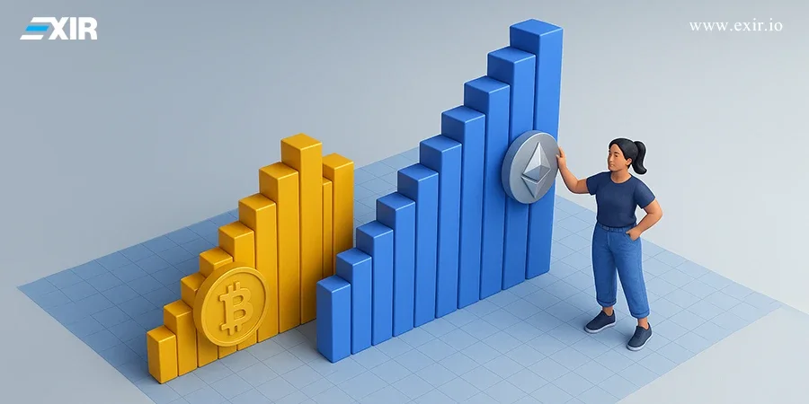 عوامل تعیینکننده در سبقت اتریوم از بیت کوین