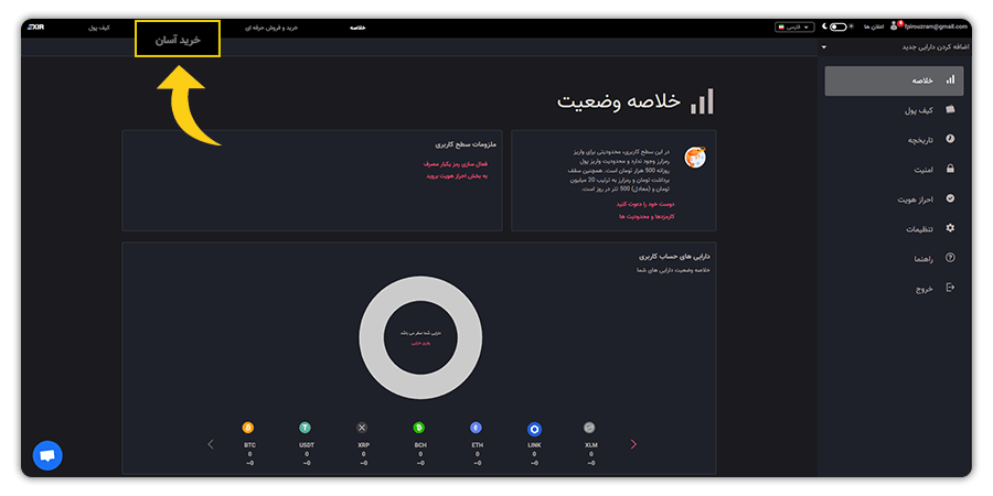 خرید آسان رمز ارز تتر 