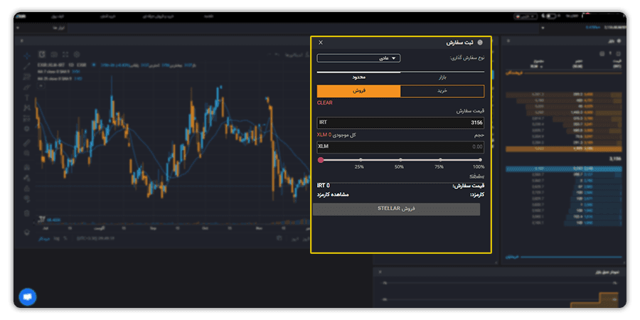 XLM ثبت سفارش