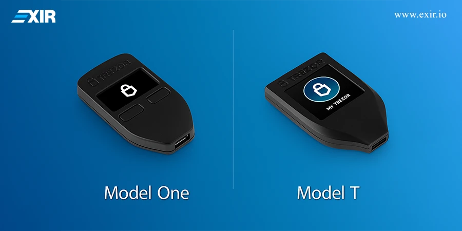 مقایسه مدلها: ترزور وان در مقابل ترزور مدل تی (Trezor One vs Model T)