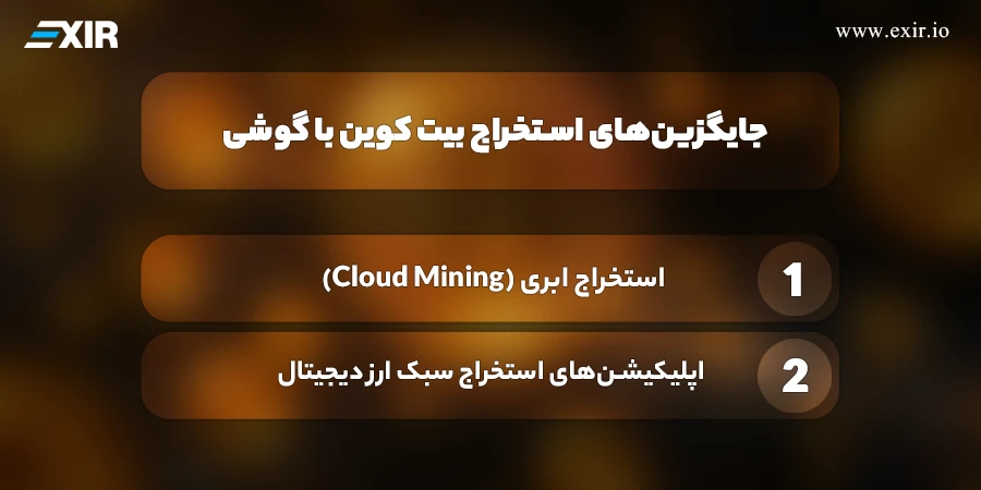 جایگزینهای استخراج بیت کوین با گوشی