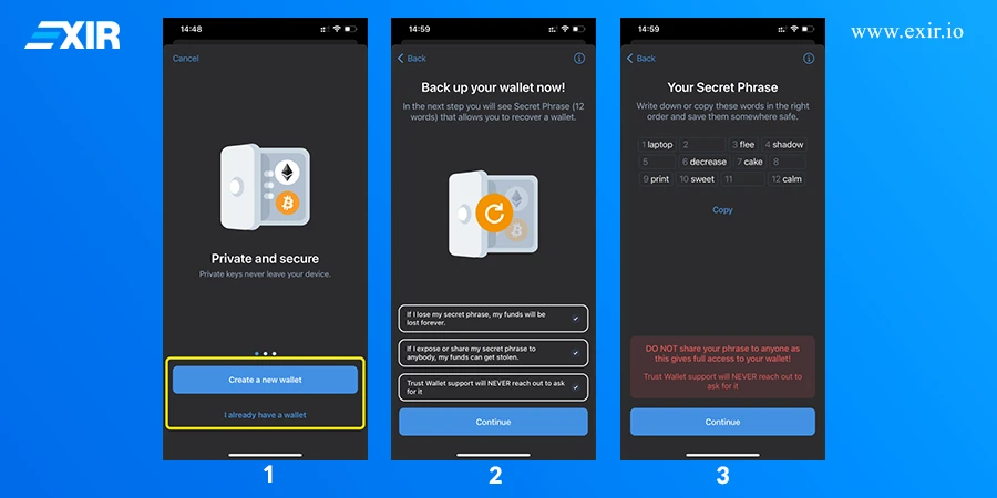 آموزش گام‌به‌گام خرید اتریوم در تراست ولت2