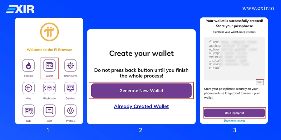آموزش گام به گام ساخت کیف پول پای (Pi Wallet)