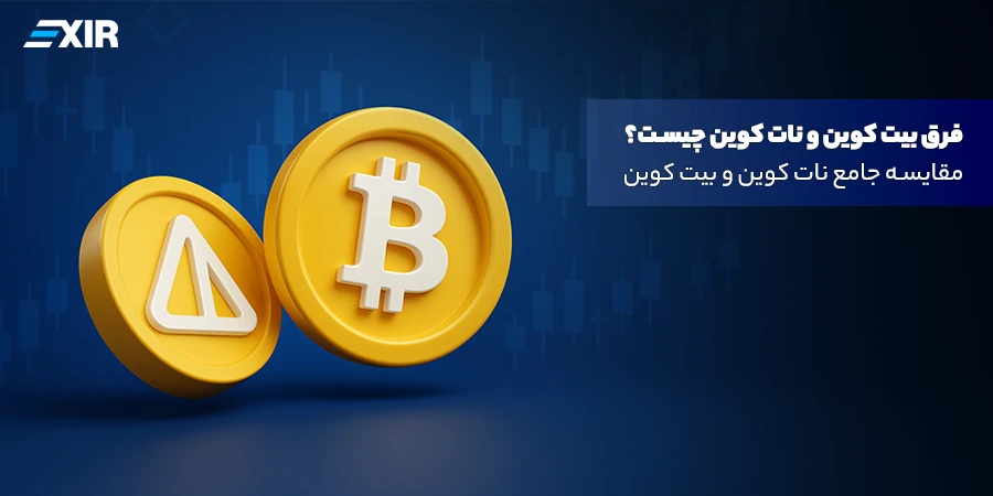 فرق بیت کوین و نات کوین چیست؟ مقایسه جامع نات کوین و بیت کوین