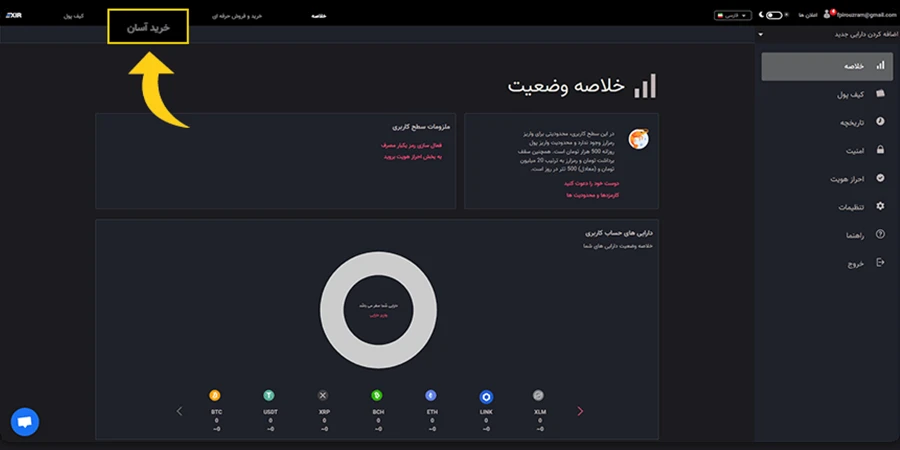 خرید آسان رمز ارز تتر