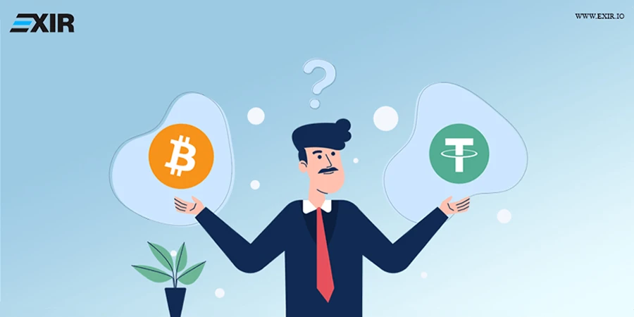 تفاوت USDT با BTC در چیست؟